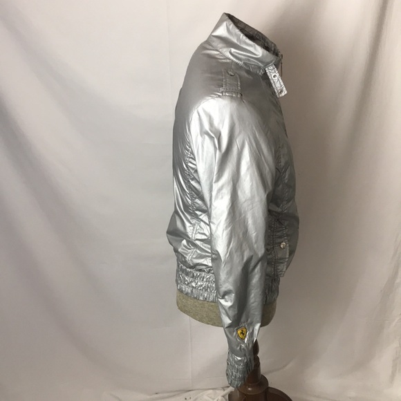 Ferrari Puma women's limited edition silver jacket Sz  large - Picture 8 of 16